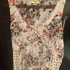 Anthropologie colorful tank blouse
